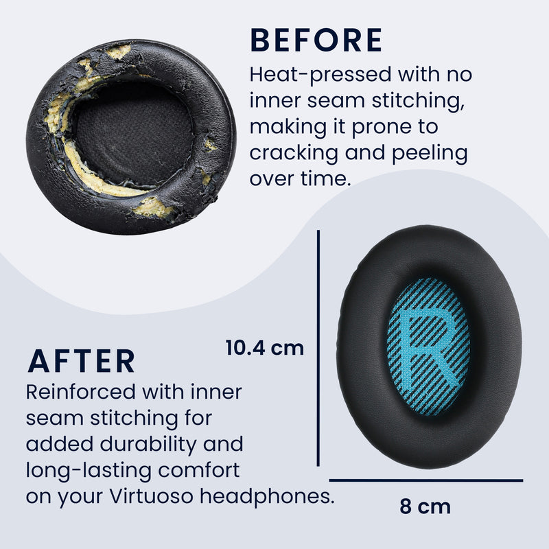 kwmobile Ear Pads for Bose Soundlink Around-Ear Wireless II Earpad Replacement Ear Pads Headphone Replacement Parts Headphone Replacement Cushions Over Ear Headphones