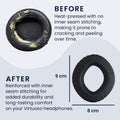 kwmobile Ear Pads for Sennheiser PX360 / MM550-X / MM450-X Ear Cushions Replacement Parts Headphone Earpads Over Ear Headphones