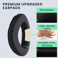 kwmobile Ear Pads for Sennheiser PX360 / MM550-X / MM450-X Ear Cushions Replacement Parts Headphone Earpads Over Ear Headphones