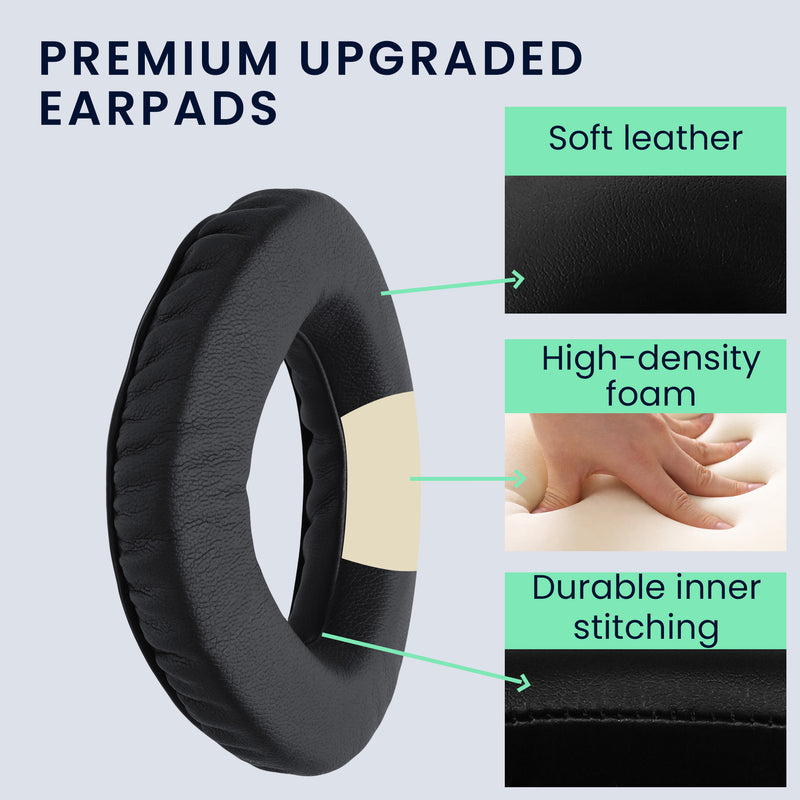 kwmobile Ear Pads for Sennheiser PX360 / MM550-X / MM450-X Ear Cushions Replacement Parts Headphone Earpads Over Ear Headphones