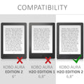 Kobo Aura H2O Edition 2 eReader Case with Strap and Stand
