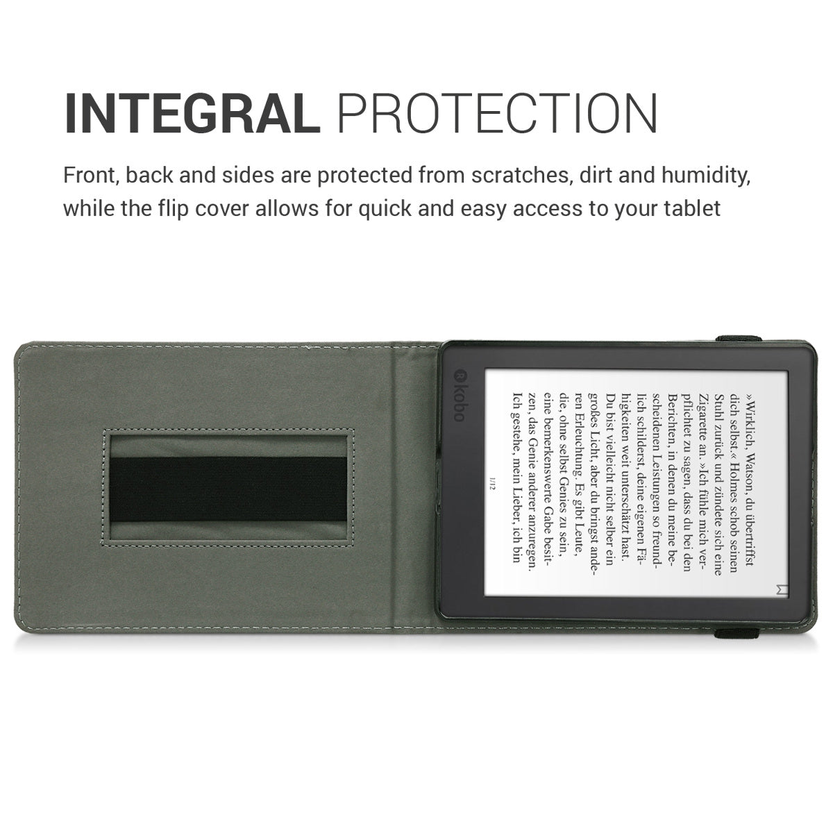 Kobo Aura H2O Edition 2 eReader Case with Strap and Stand
