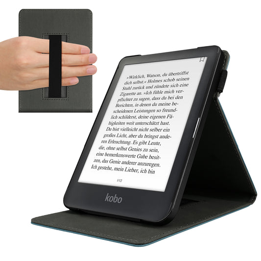 kwmobile Case Compatible with Kobo Aura ONE e-Reader with Strap Stand