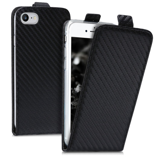 kwmobile Case Compatible with Apple iPhone SE (2022) / iPhone SE (2020) / iPhone 8 / iPhone 7 - Cell Phone Case - Flip Protective Cover