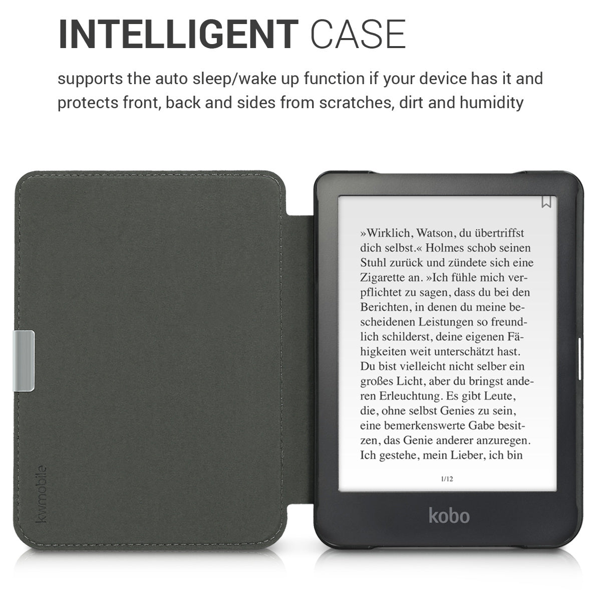 Kobo Clara HD with Auto Sleep eReader Flip Case