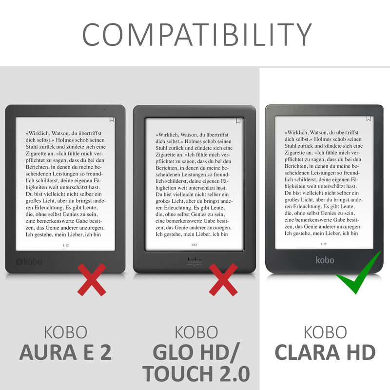 Kobo Clara HD with Auto Sleep eReader Flip Case