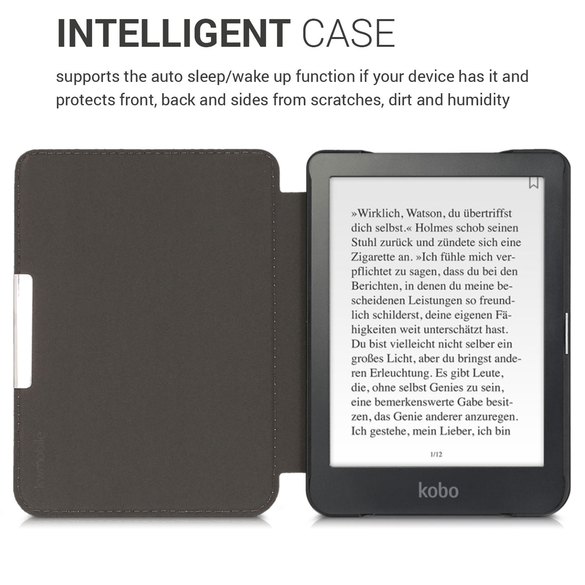 Kobo Clara HD with Auto Sleep eReader Flip Case
