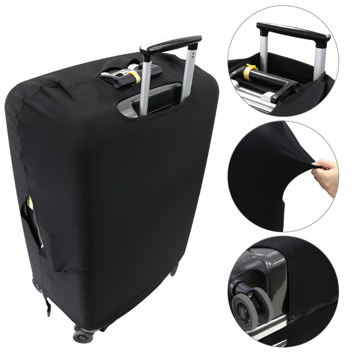 Elastic Suitcase Cover with Zipper Size L