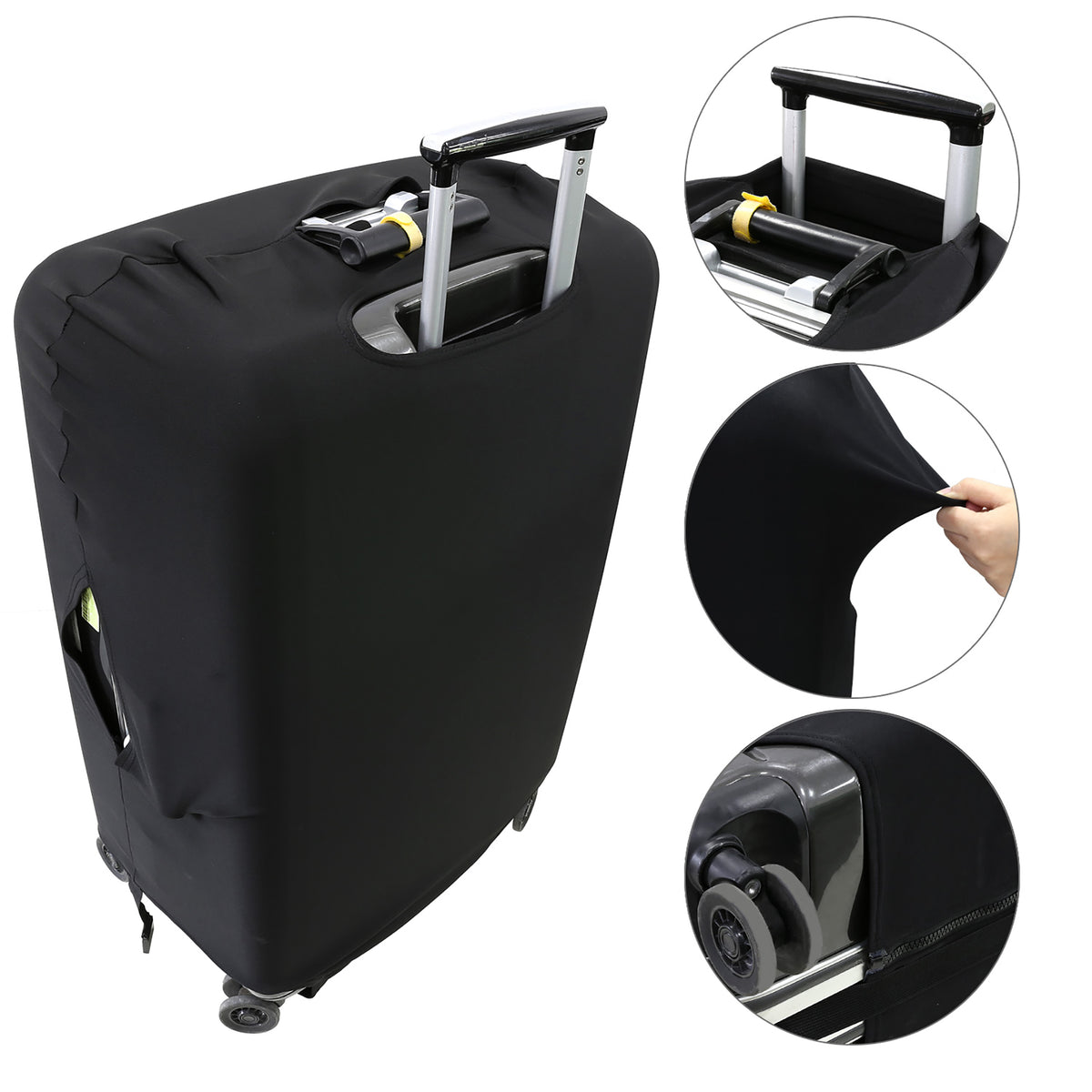 Elastic Suitcase Cover with Zipper Size L