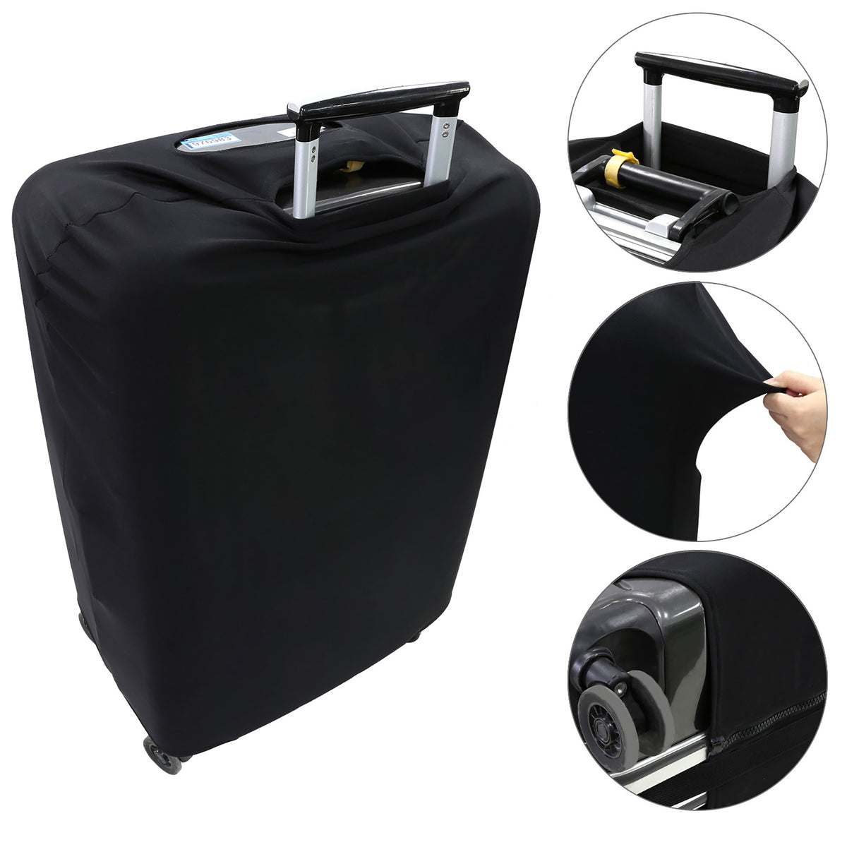 Elastic Suitcase Cover with Zipper Size L