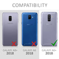 kwmobile Phone Case for Samsung Galaxy A6+/A6 Plus (2018) Case - Metallic Shimmering Silicone Case - Protective Cover