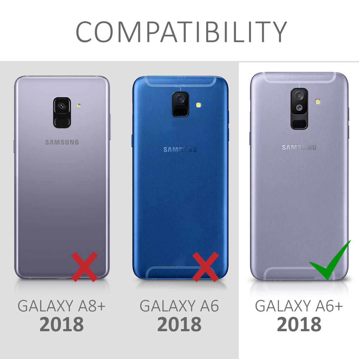 kwmobile Phone Case for Samsung Galaxy A6+/A6 Plus (2018) Case - Metallic Shimmering Silicone Case - Protective Cover