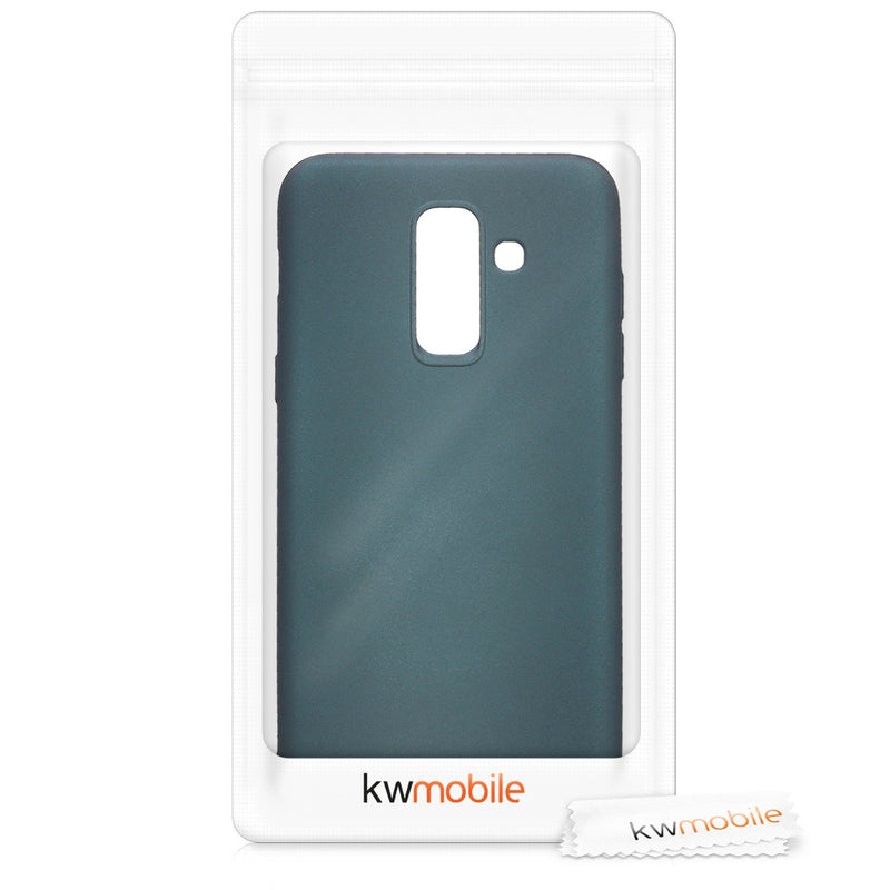 kwmobile Phone Case for Samsung Galaxy A6+/A6 Plus (2018) Case - Metallic Shimmering Silicone Case - Protective Cover