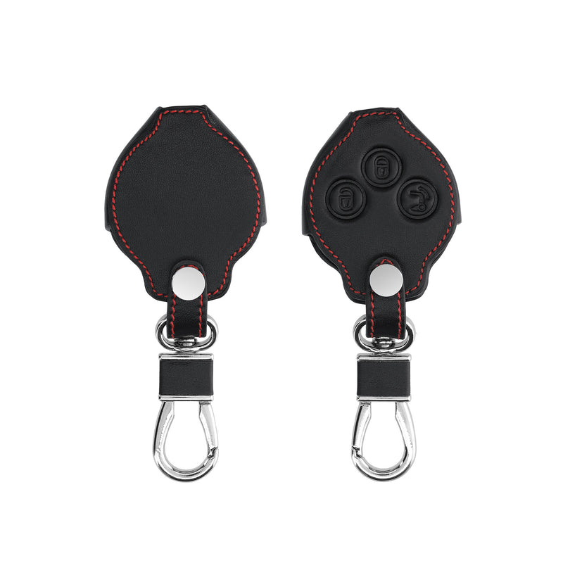 Smart 3-Button Remote Faux Leather Car Key Cover