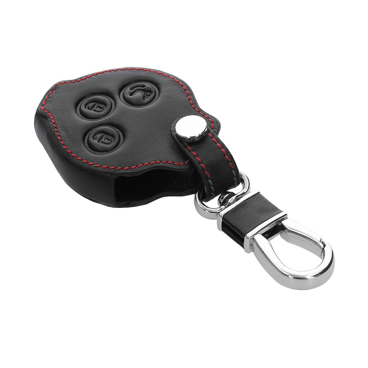 Smart 3-Button Remote Faux Leather Car Key Cover
