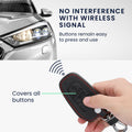 Peugeot Citroen 3-Button Smartkey (Keyless Go only) Faux Leather Car Key Cover Red Stitching