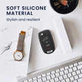 kwmobile Car Key Cover Compatible with Fiat 4-Button Foldable Car Key - Key Fob Cover Don't Touch My Key