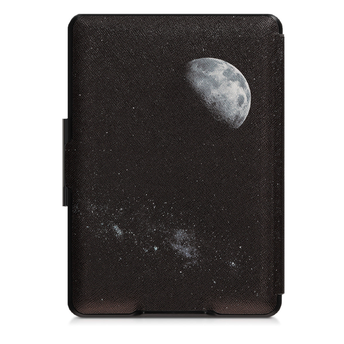 kwmobile Protective Case for Amazon Kindle Paperwhite Case - eReader Flip Case with Auto Sleep Function - Moon Black