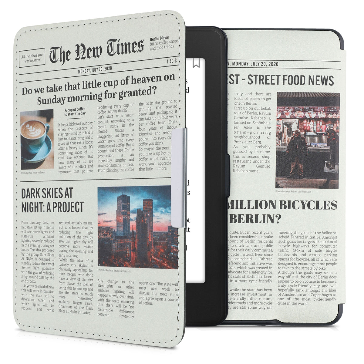 Amazon Kindle Paperwhite with Auto Sleep eReader Flip Case Moon and Stars