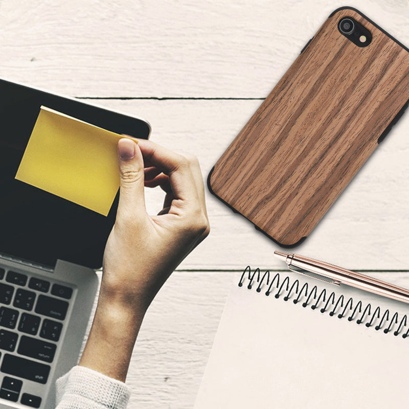 Apple iPhone SE (2022) / SE (2020) / 8 / 7 Back Cover Wood Grain