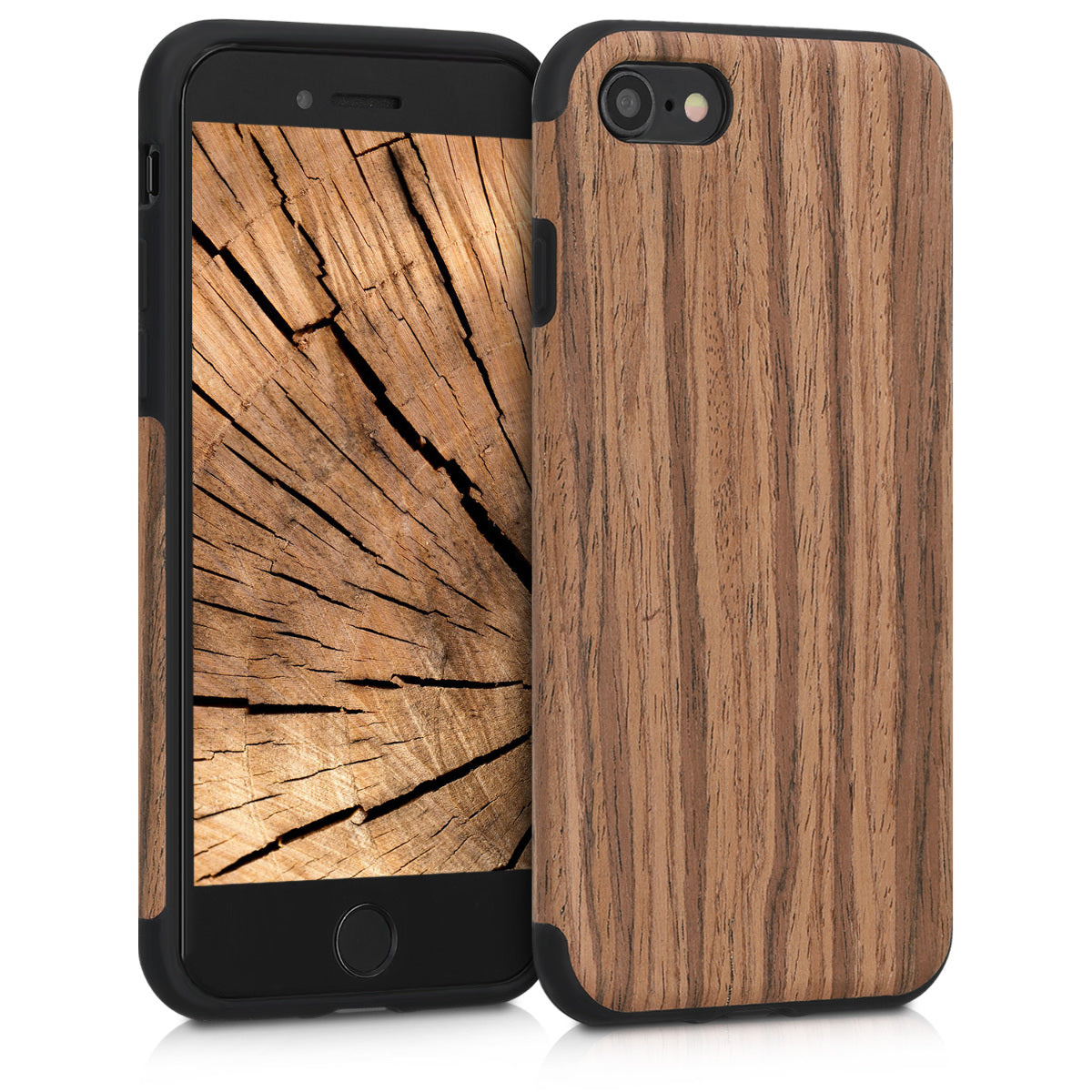Apple iPhone SE (2022) / SE (2020) / 8 / 7 Back Cover Wood Grain