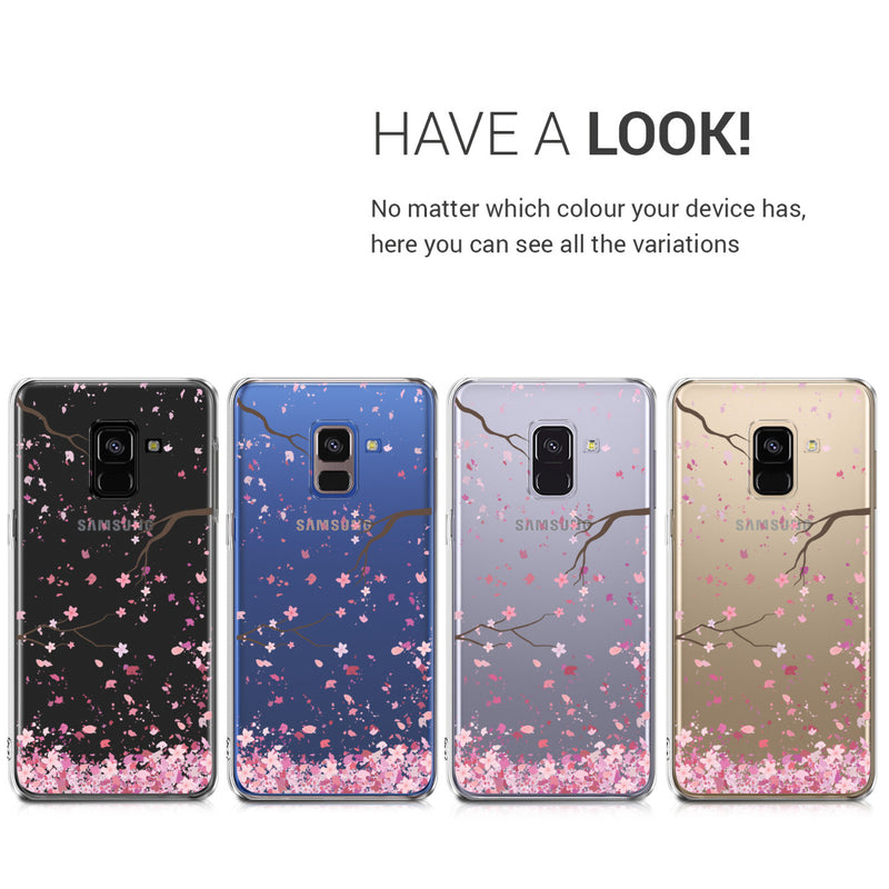 kwmobile Case Compatible with Samsung Galaxy A8 (2018) - Transparent Silicone Cover