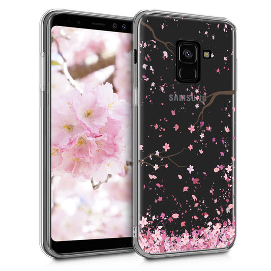 kwmobile Case Compatible with Samsung Galaxy A8 (2018) - Transparent Silicone Cover