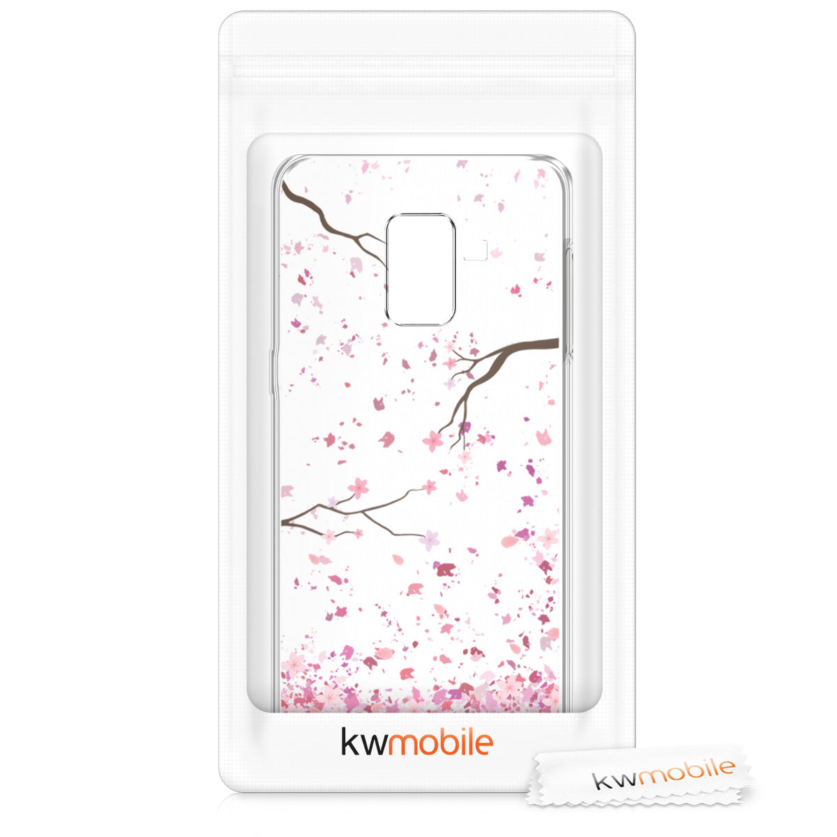 kwmobile Case Compatible with Samsung Galaxy A8 (2018) - Transparent Silicone Cover