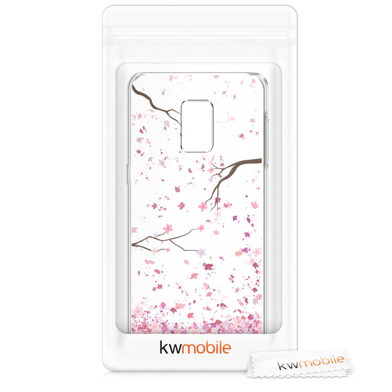 kwmobile Case Compatible with Samsung Galaxy A8 (2018) - Transparent Silicone Cover