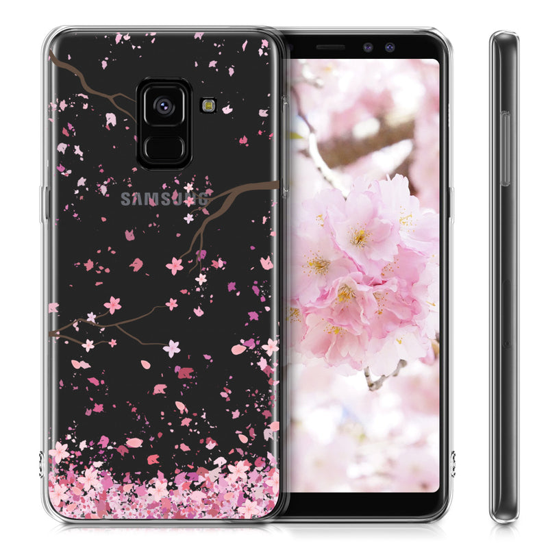 kwmobile Case Compatible with Samsung Galaxy A8 (2018) - Transparent Silicone Cover