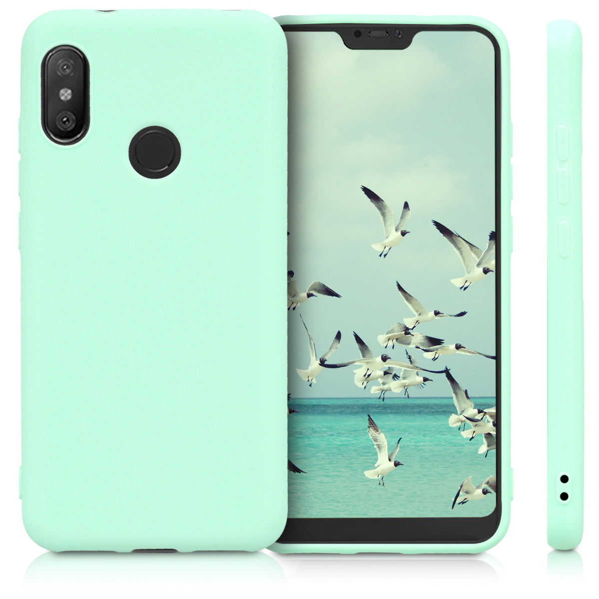 kwmobile Phone Case for Xiaomi Redmi 6 Pro / Mi A2 Lite - Wireless Charging - Protective Cover