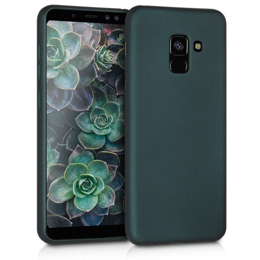kwmobile Phone Case for Samsung Galaxy A8 (2018) Case - Metallic Shimmering Silicone Case - Protective Cover