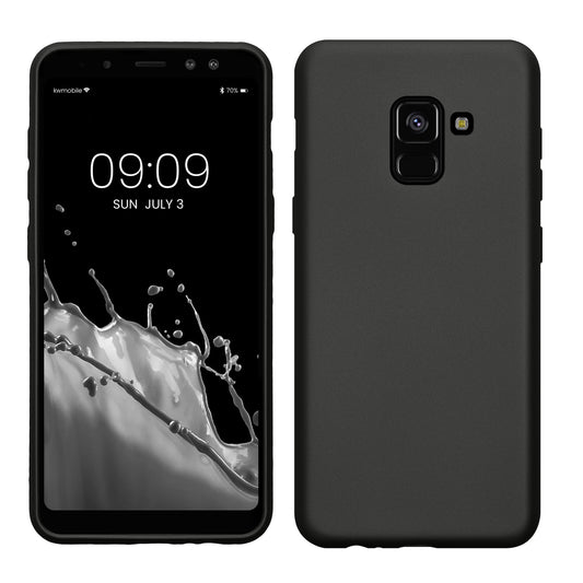 kwmobile Phone Case for Samsung Galaxy A8 (2018) Case - Metallic Shimmering Silicone Case - Protective Cover