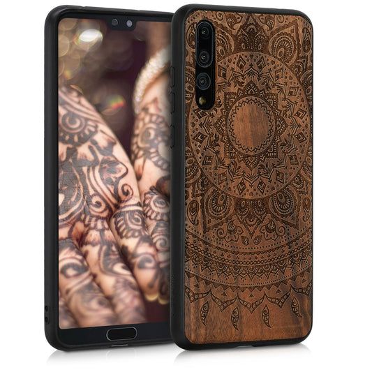 kwmobile Case Compatible with Huawei P20 Pro Cover Phone Case TPU Indian Sun