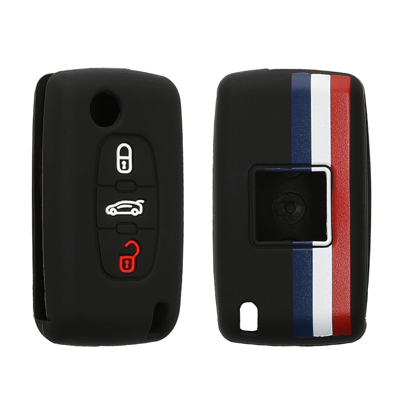 Silicone Cover compatible with Peugeot Citroen Car Key