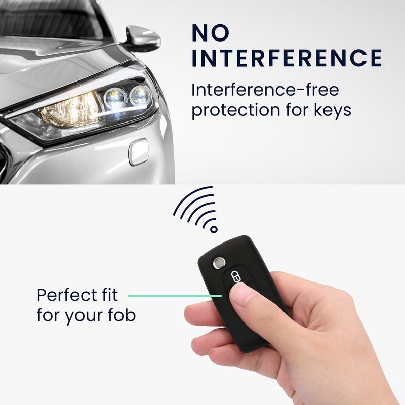 Silicone Cover compatible with Peugeot Citroen Car Key