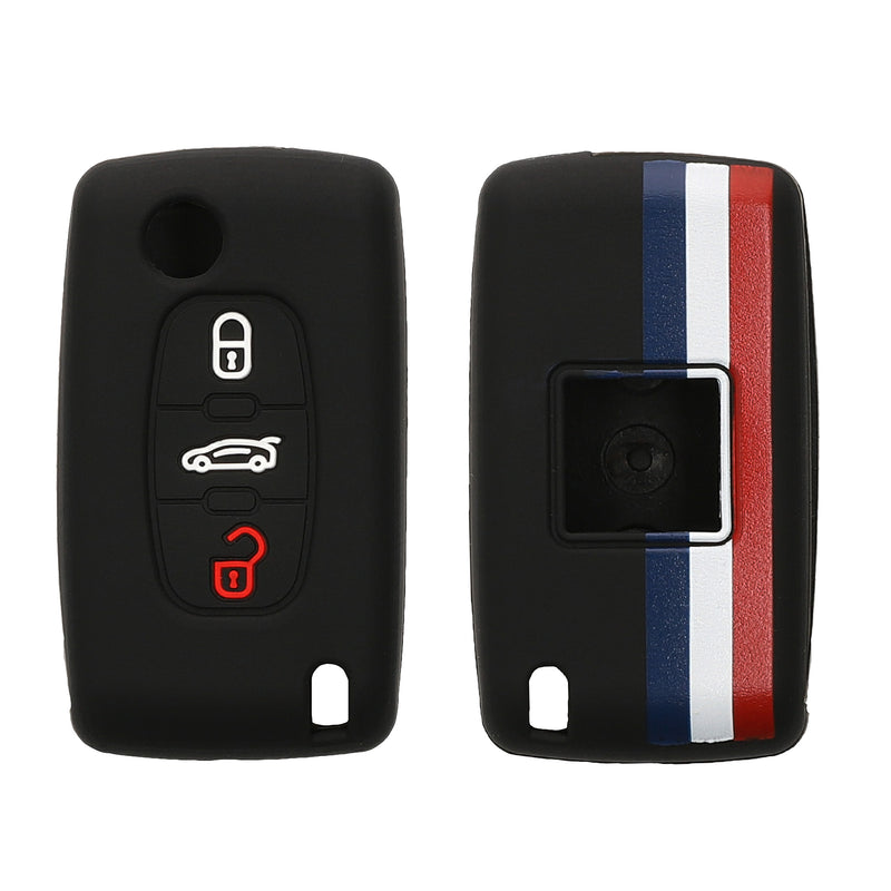 Silicone Cover compatible with Peugeot Citroen Car Key