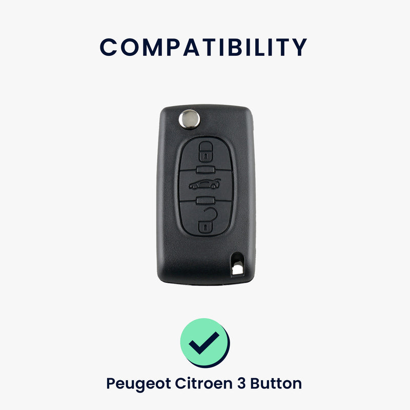 Silicone Cover compatible with Peugeot Citroen Car Key