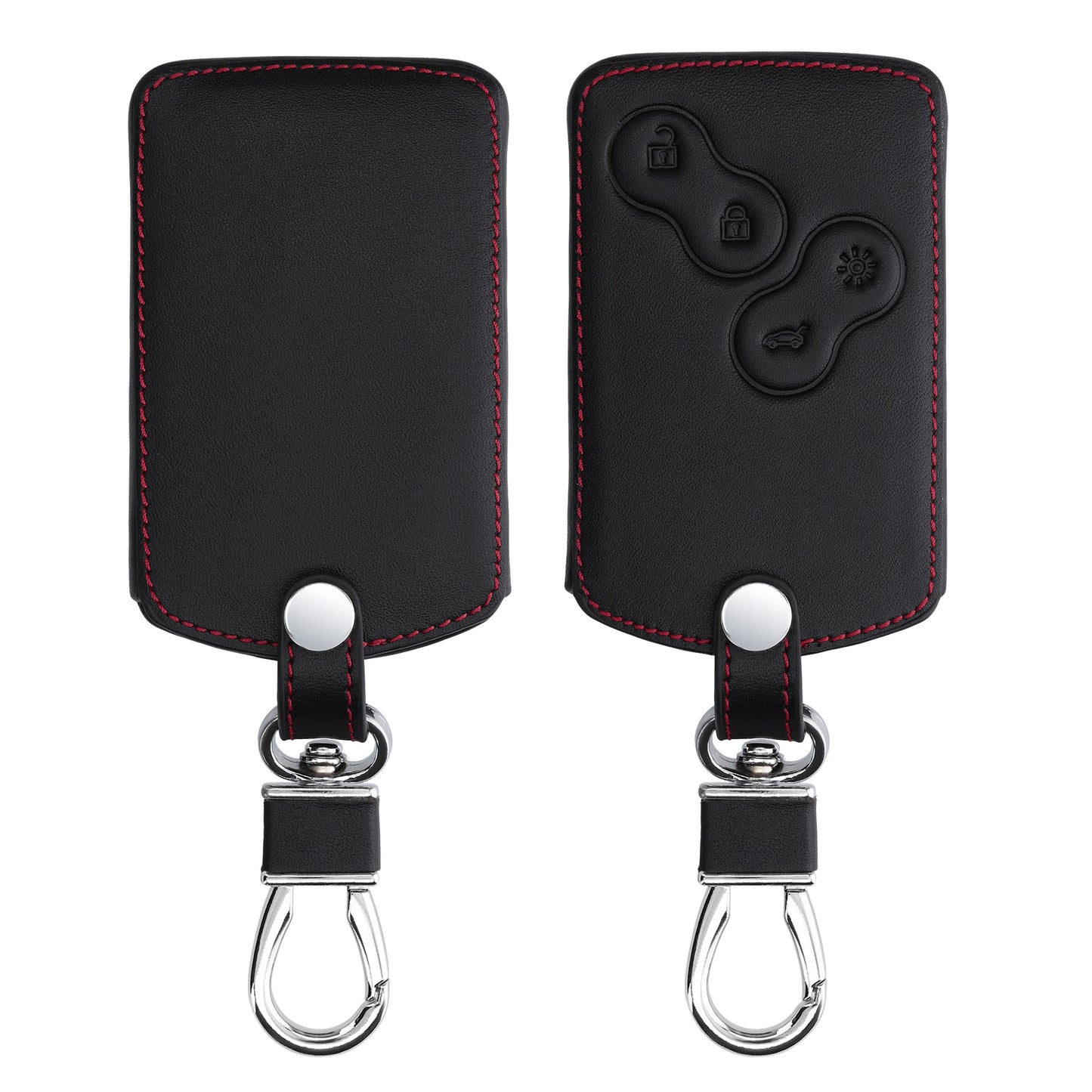 kwmobile Car Key Card Cover compatible with Renault 4-Button Car Key Card (Keyless Go Only)