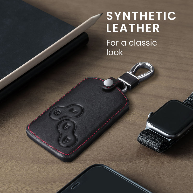 kwmobile Car Key Card Cover compatible with Renault 4-Button Car Key Card (Keyless Go Only)