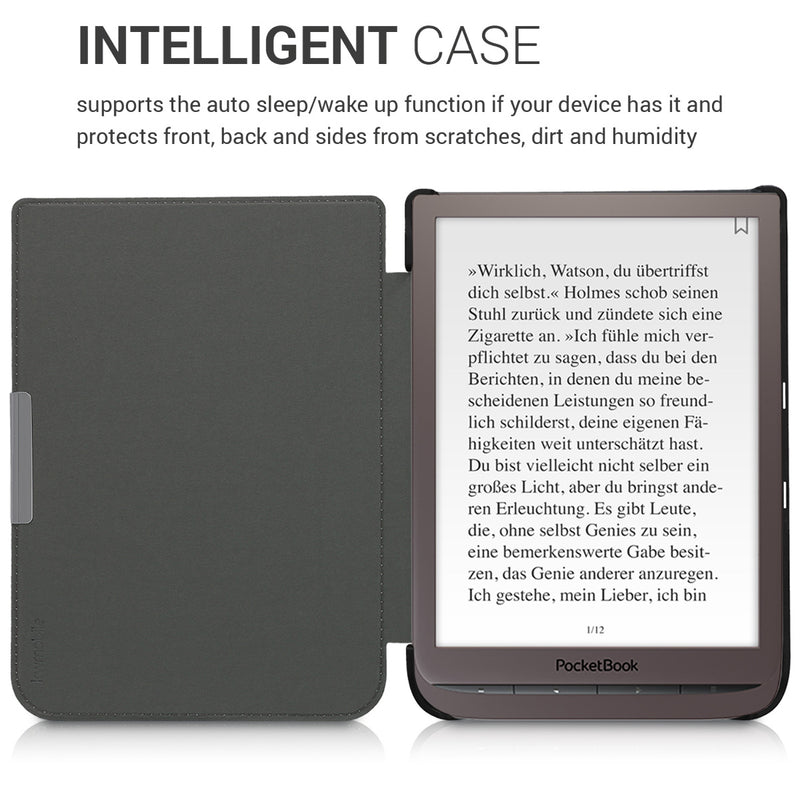 eReader Flip Case für Pocketbook InkPad 3 / 3 Pro / Color / Vivlio InkPad 3 mit Auto-Sleep