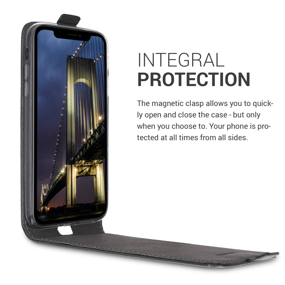 kwmobile Protective Case Compatible with Apple iPhone XR - Flip Cover