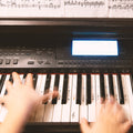 kwmobile Klavier Keyboard Noten Aufkleber - für 49 61 76 88 Tasten Instrumente - Vinyl Piano Sticker für weiße Tasten