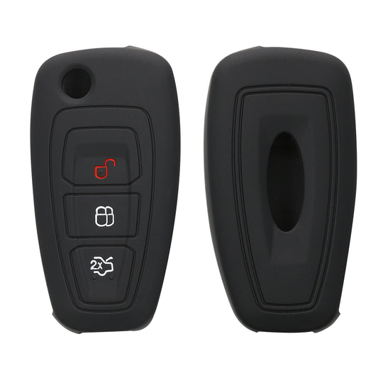 kwmobile Car Key Cover Compatible with Ford 3-Button Folding Car Key