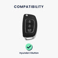 Hyundai 3-Button Flip Silicone Car Key Cover