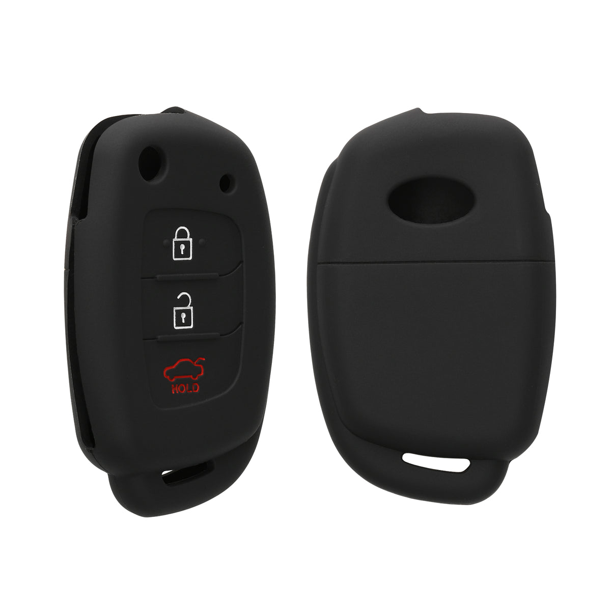 Hyundai 3-Button Flip Silicone Car Key Cover
