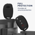 Hyundai 3-Button Flip Silicone Car Key Cover