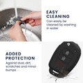 Hyundai 3-Button Flip Silicone Car Key Cover