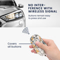 Faux Leather Case for Peugeot Citroen 3-Button Smart Key Car Key (Keyless Go only)