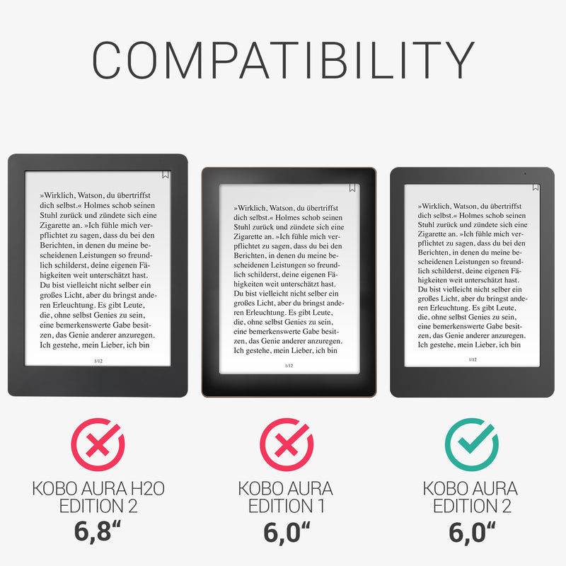 Kobo Aura Edition 2 Case with Strap and Stand